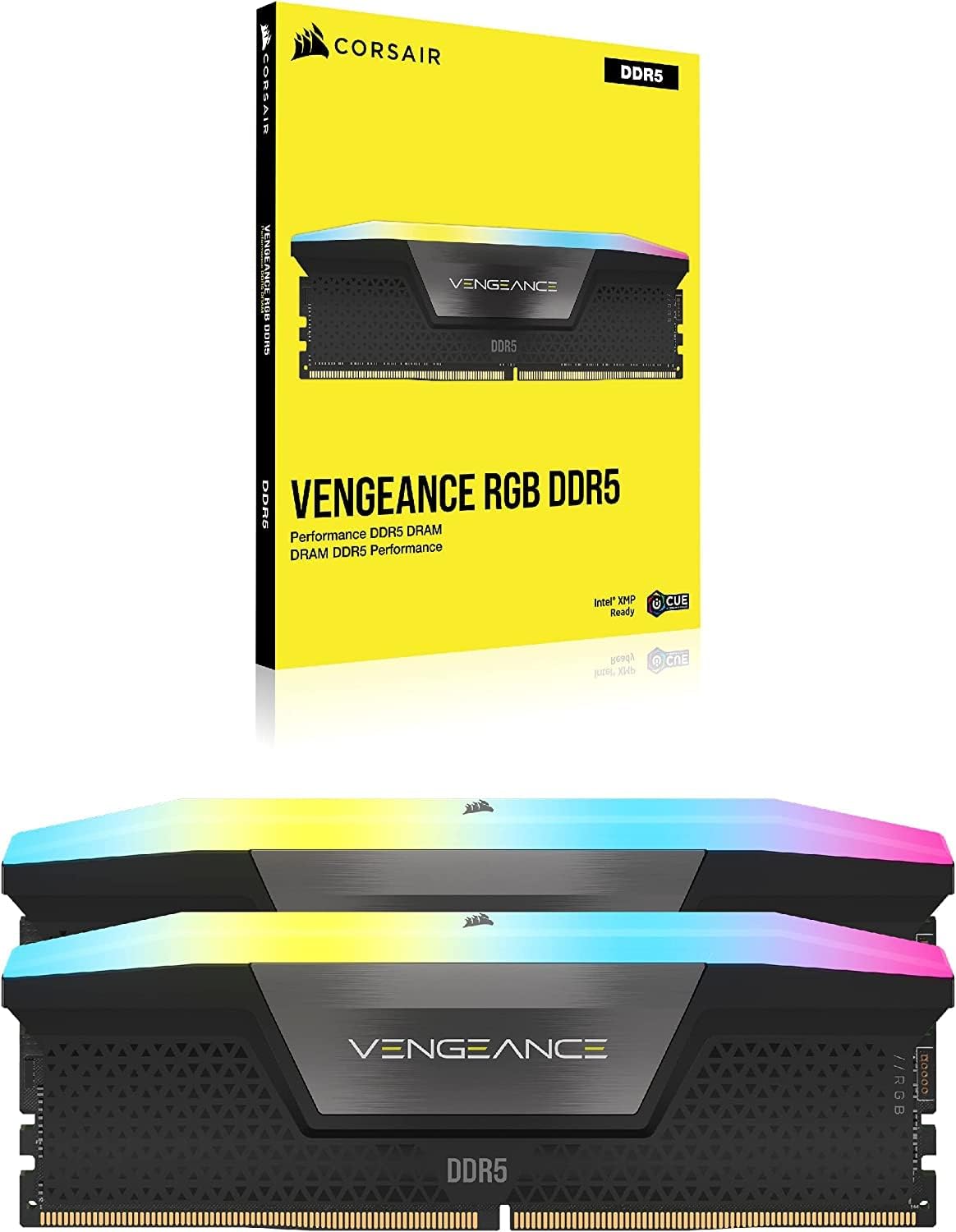 CORSAIR VENGEANCE RGB DDR5 32GB (2x16GB) 7200MHz CL34 - Black | RAIQ