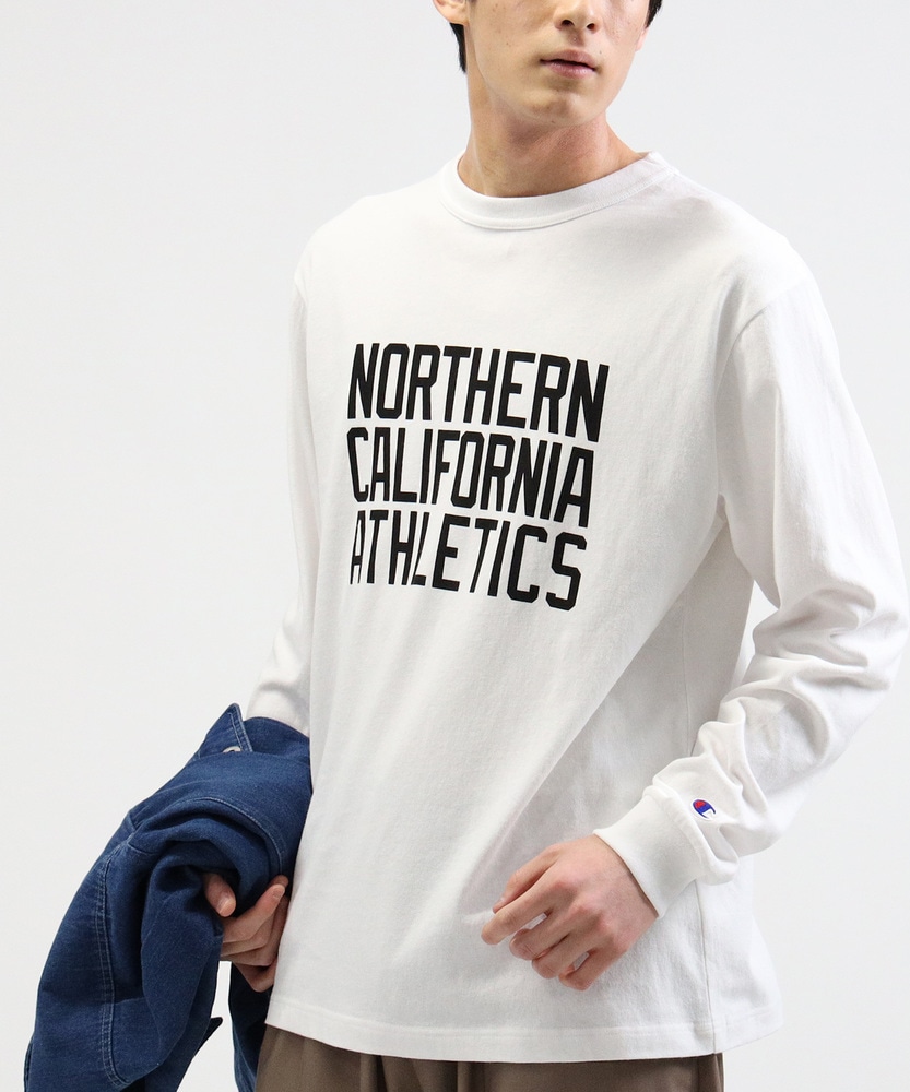 フロントロゴプリントロンT(M ホワイト): トップス｜Right-on公式