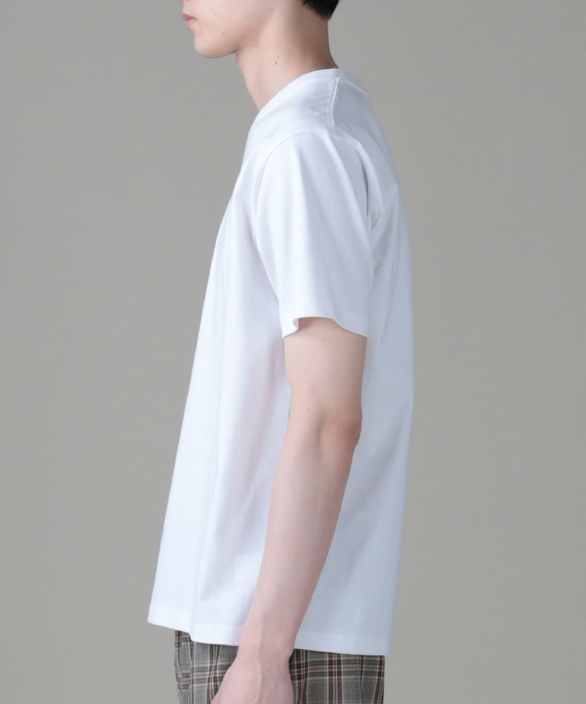 刺しゅうボックスロゴTシャツ メンズ(S ベージュ): トップス｜Right-on