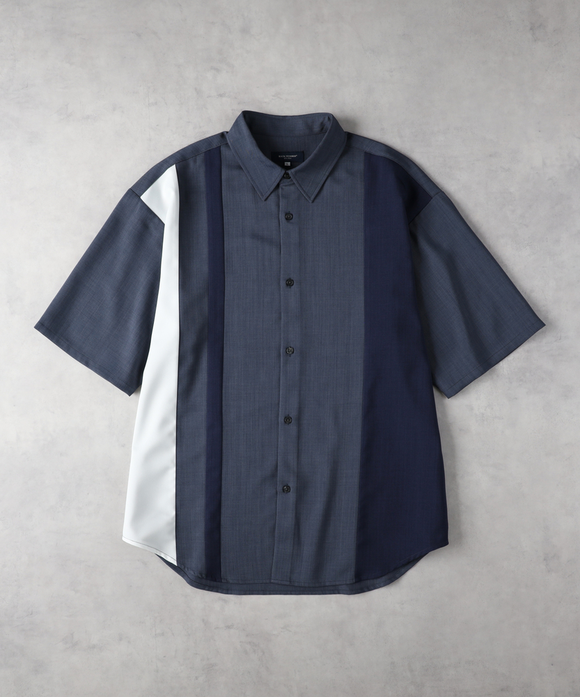 シアサッカーボタンダウンシャツ メンズ(S ネイビー): トップス｜Right