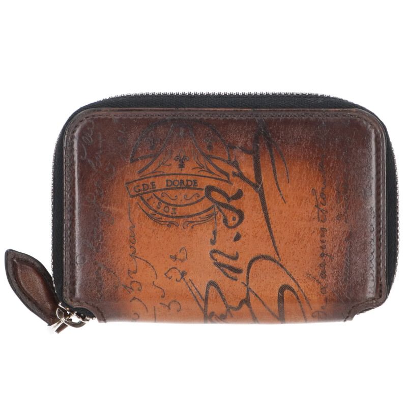 ま*ろ様 Berluti レザー キーケース ブラウン Berluti ブラウン レザー