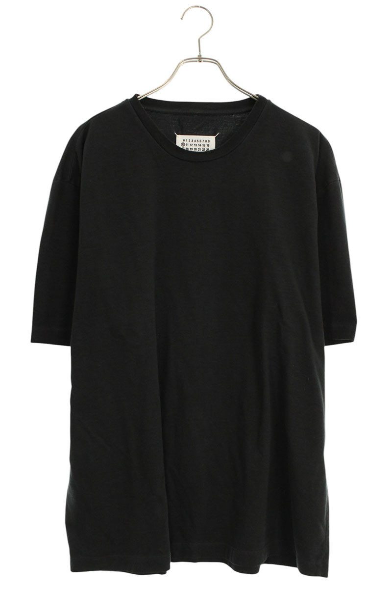 人気】メゾンマルジェラ オーバーサイズ Tシャツ ガーメントダイ 46 黒