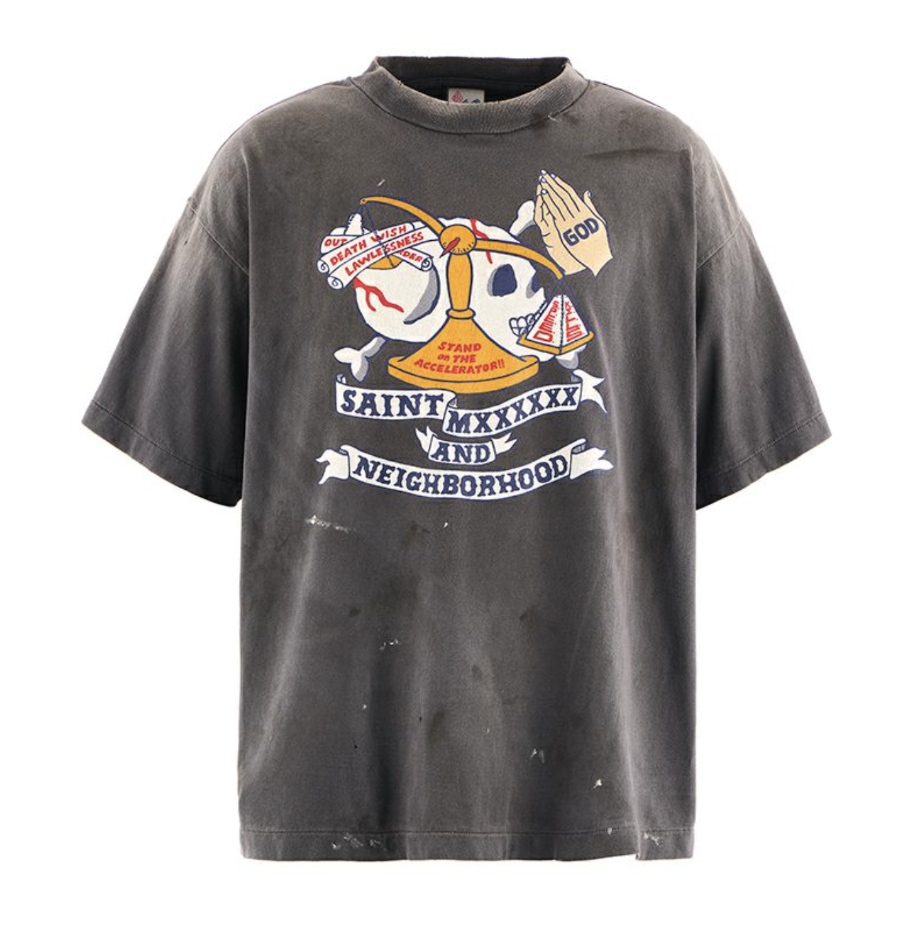 Saint MX6 x NEIGHBORHOOD SS Tee Black - UPTOWN