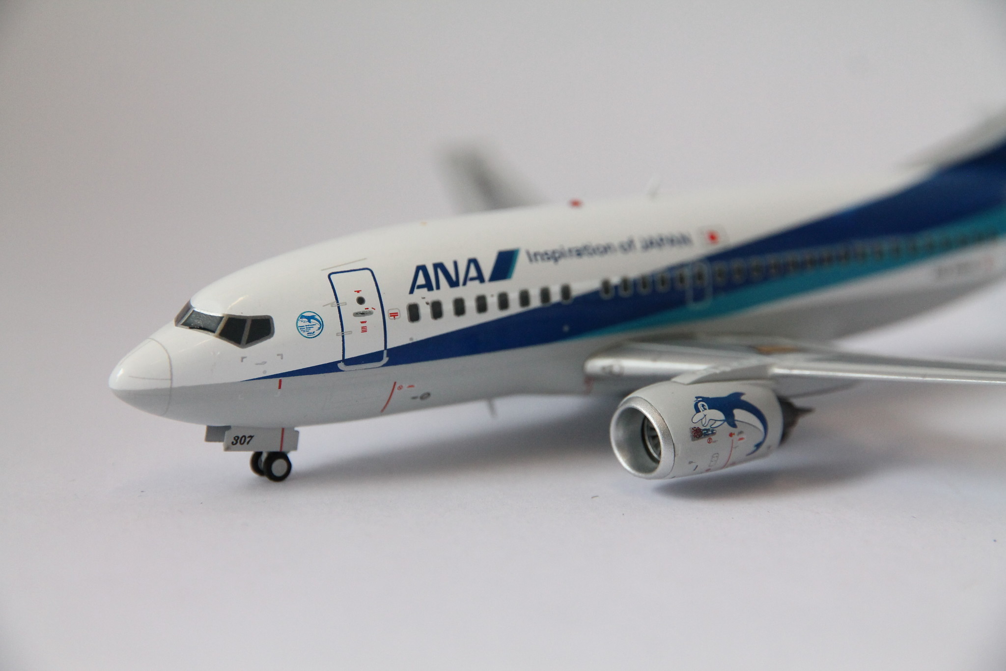 レアJCWings1/400 ANA ANK エアーニッポン B737-500 レアJCWings1/400