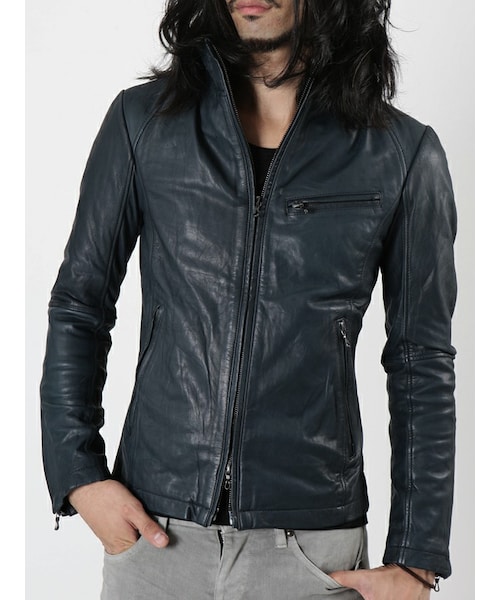 SHELLAC（シェラック）の「カウレザー ドラムダイ スタンドネック