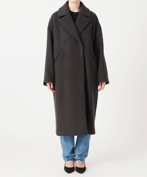 イエナ／極美品❤️人気定番MANTECOオーバーチェスターコート ネイビー