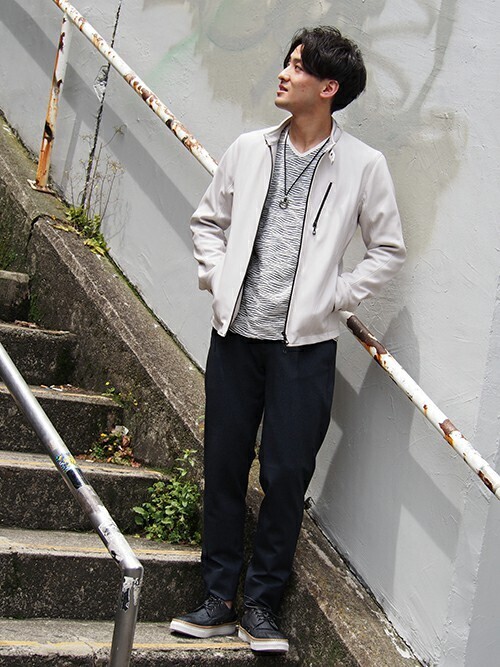 ニコル｜NICOLE CLUB FOR MENのライダースジャケットを使った