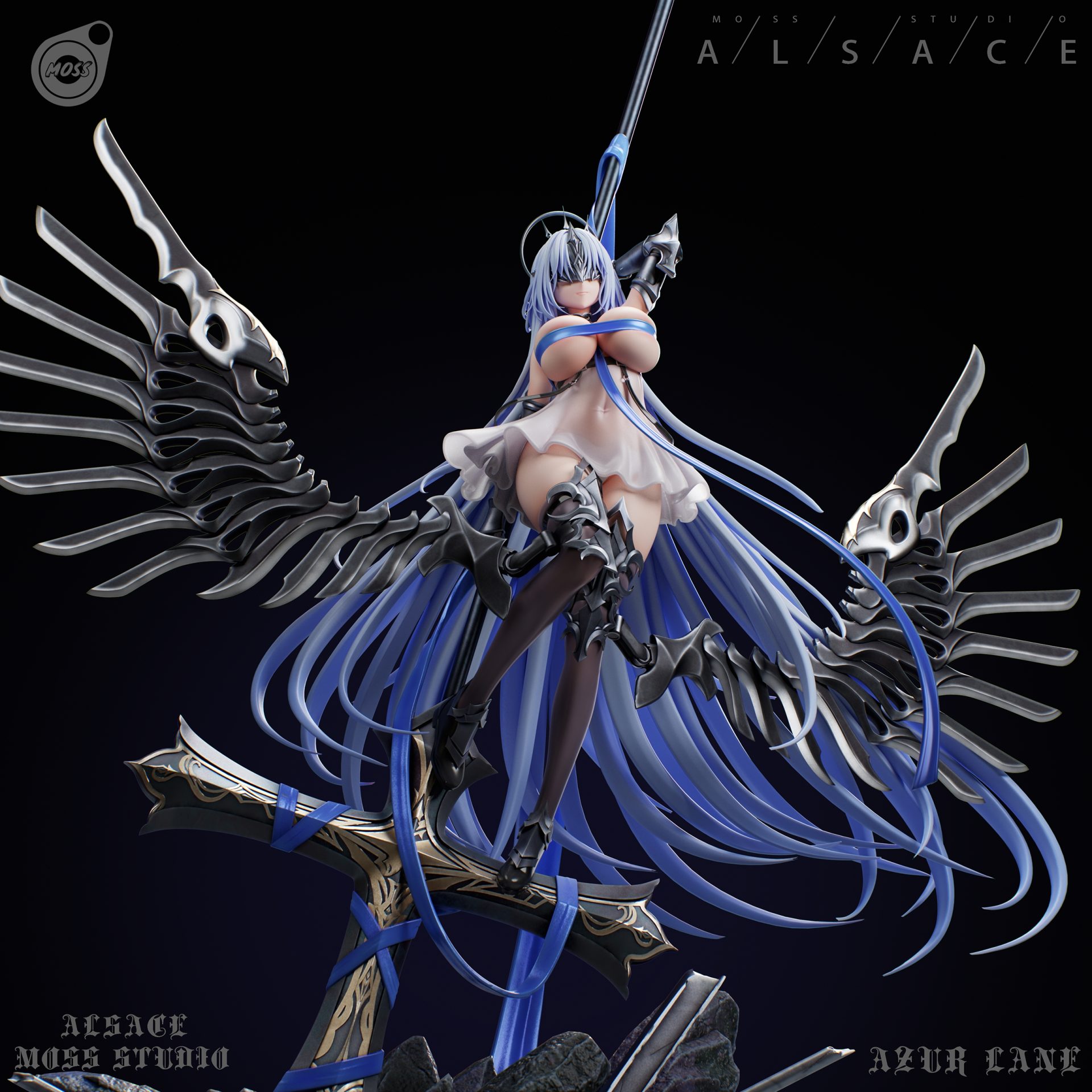 Moss Studio 1/6 Scale Azur Lane Alsace GK Resin Statue PREORDER