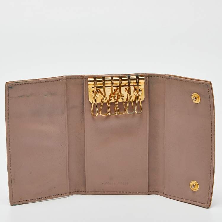 小物 MIUMIU studs leather key case MIUMIU studs leather key case