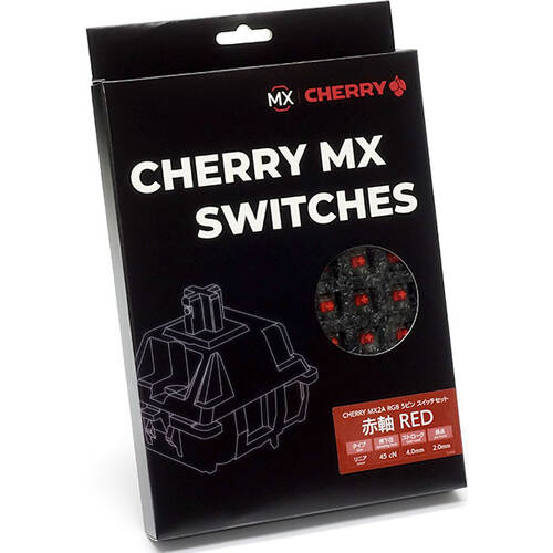 FILCO フィルコ CHERRY MX2A RGB 5ピン スイッチ70個セット 静音赤軸