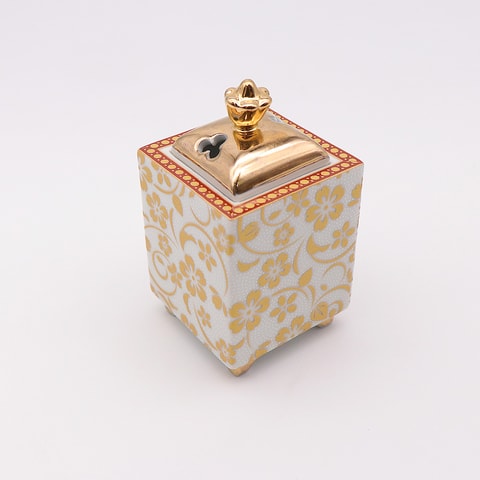 九谷弘之作 色釉瑞鳥香炉 共箱 横幅約21㎝ 東Y7-1203☆2F Yahoo