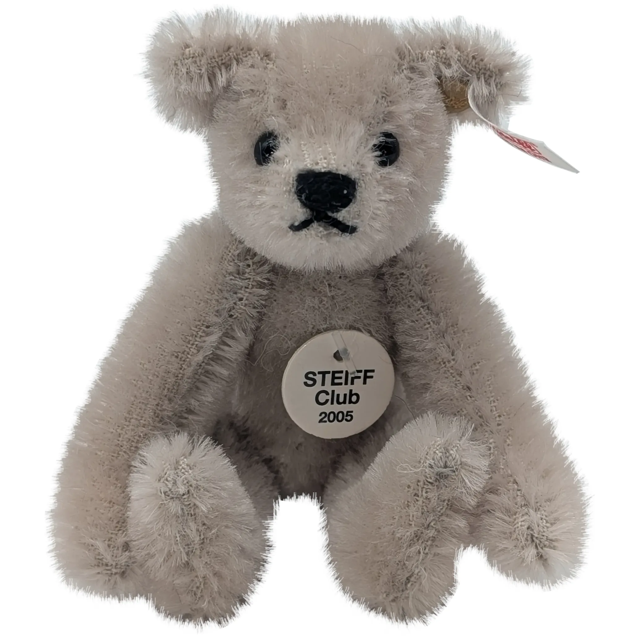 Sweet Little Silver Gray Mohair Steiff Club 2005 Teddy Bear Mint
