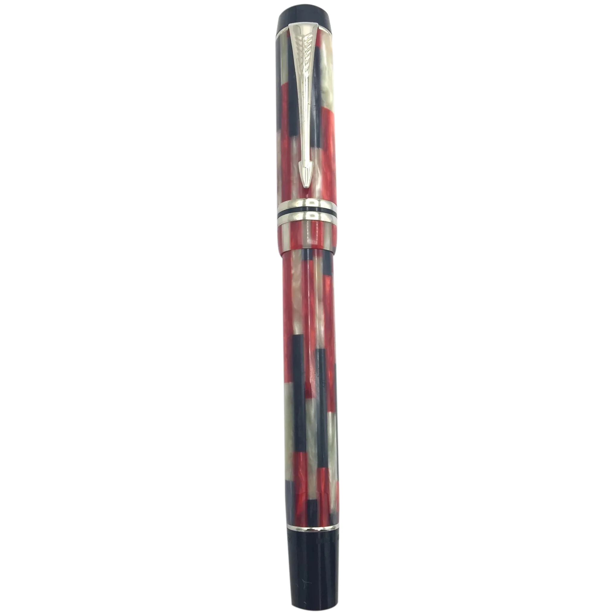 Parker Duofold International Red Mosaic Rollerball Pen. For Sale