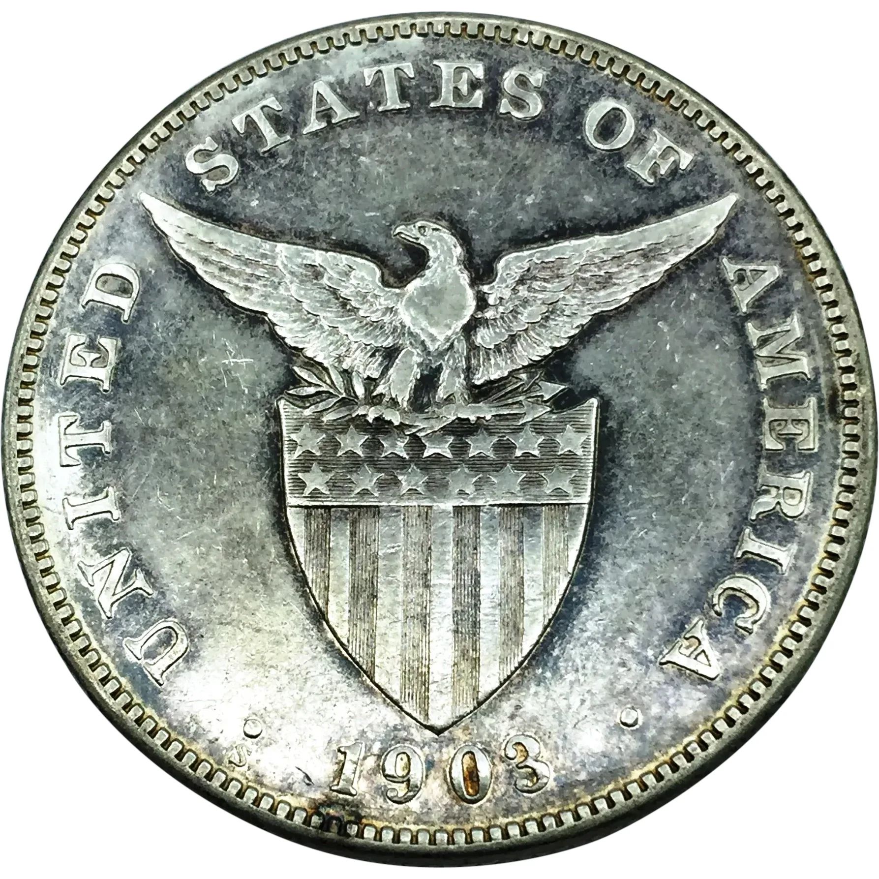 Pichori フィリピンの硬貨 1903年 1 PESO 銀貨 特年 1903年 フィリピン