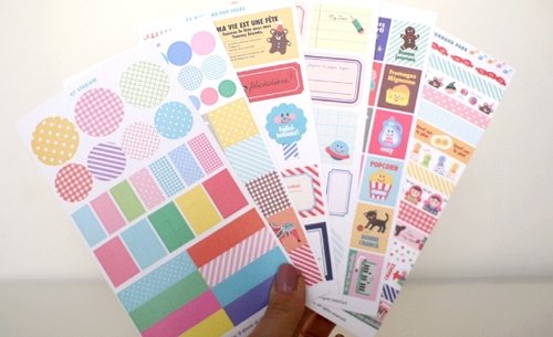 台湾 韓国【Afrocat】yummy friends deco sticker ハンドメイド