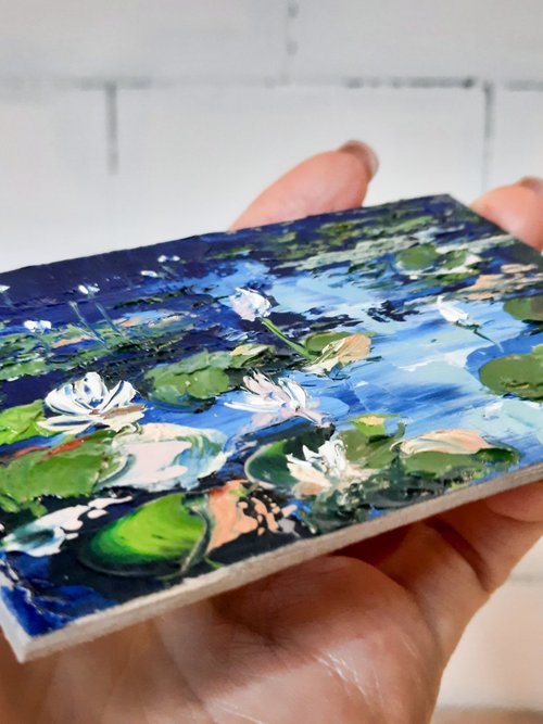 油絵 コレクション 専用 睡蓮 抽象画