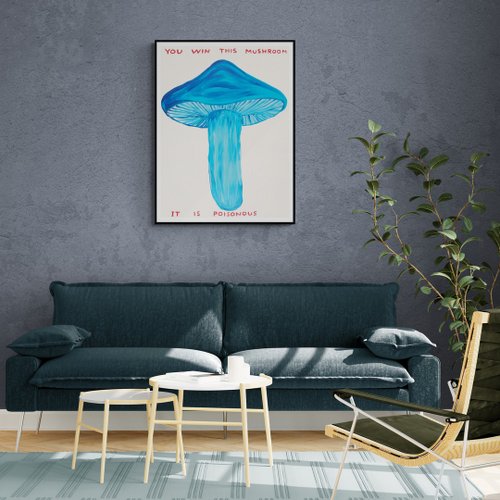 新品輸入ポスター】デイヴィッドシュリグリー 青いきのこ｜2025年最新