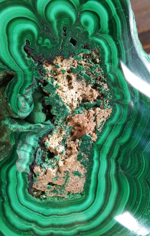 マラカイト原石磨き 孔雀石 マラカイト 原石 923g