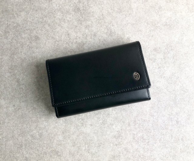 Cartier カルティエ キーケース レザー ブラック 黒 ロゴ