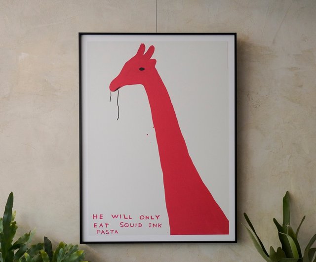 送料無料】台湾 【ぶら下がりアート】デヴィッド・シュリグリーはイカ