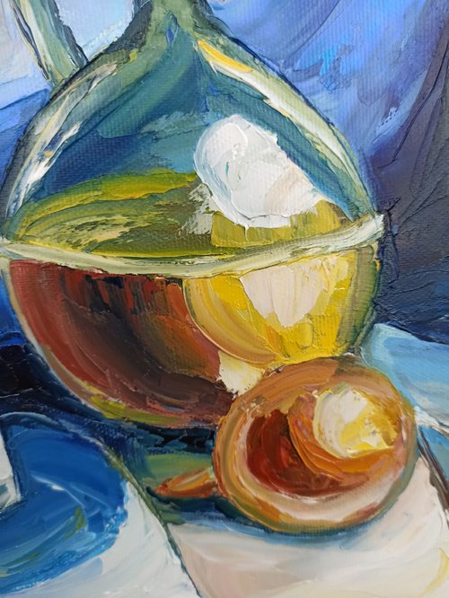 真筆 油彩 田中 岑 作 「10月スプレーキク」