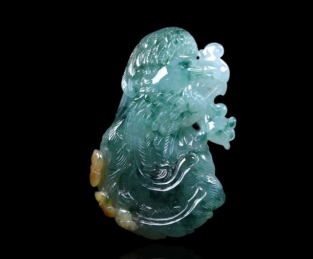 天然翡翠彫刻
