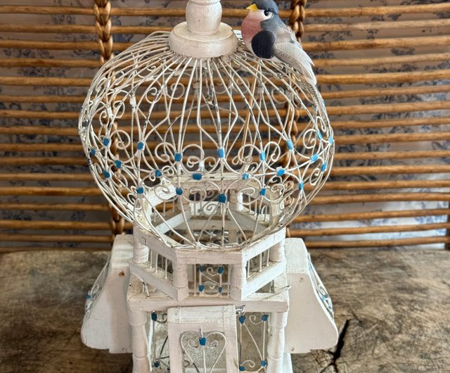 送料無料】台湾 40403-美しいフランスアンティークの鳥かご JSVS