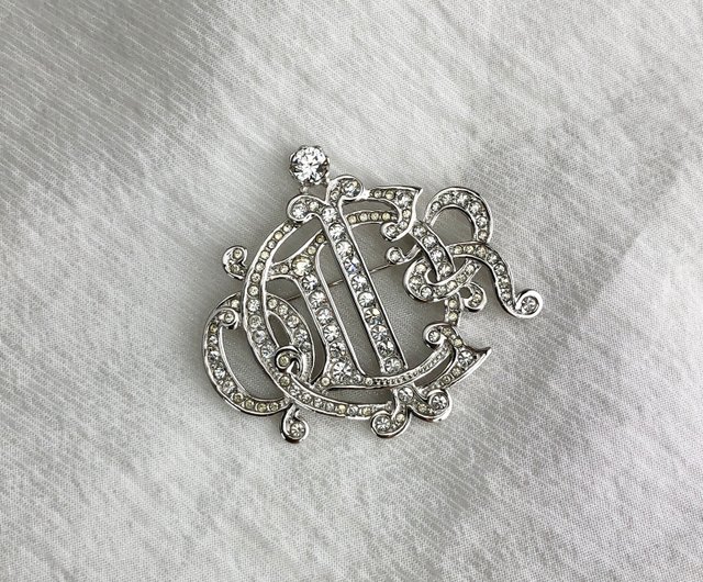 ディオール CDロゴフェイクパールブローチ メンズ 日本直送 名牌中古包