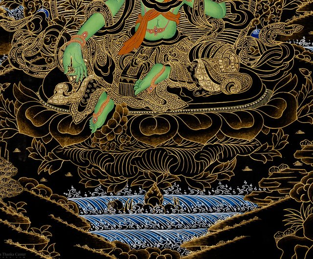 タンカ 曼荼羅 チベット 仏教美術 仏画 細密画 古美術 中国 肉筆画