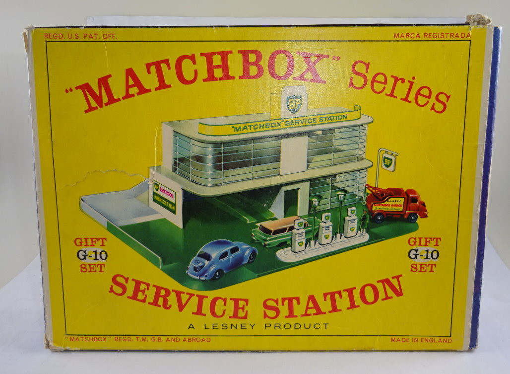 Matchbox G-10 Service Station Set 1963 green/white 