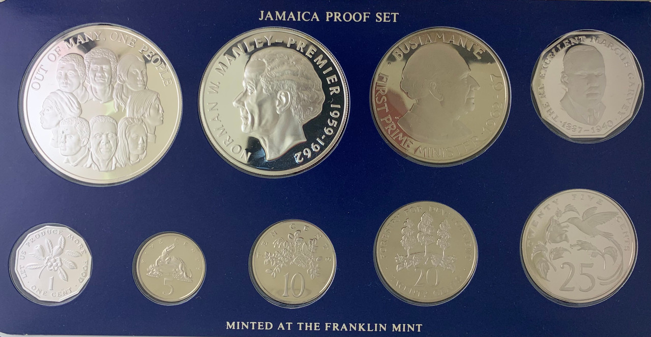 1978 Jamaica SILVER Proof Set - 1.85 oz. SILVER - Northern