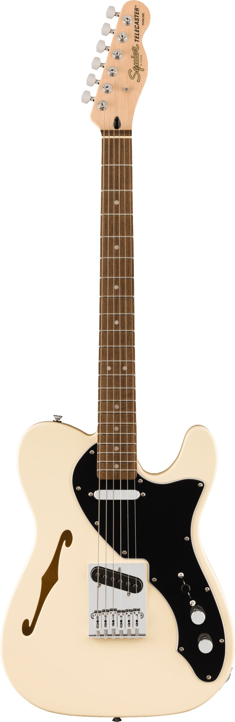 Squier Affinity Series Telecaster Thinline in Olympic White