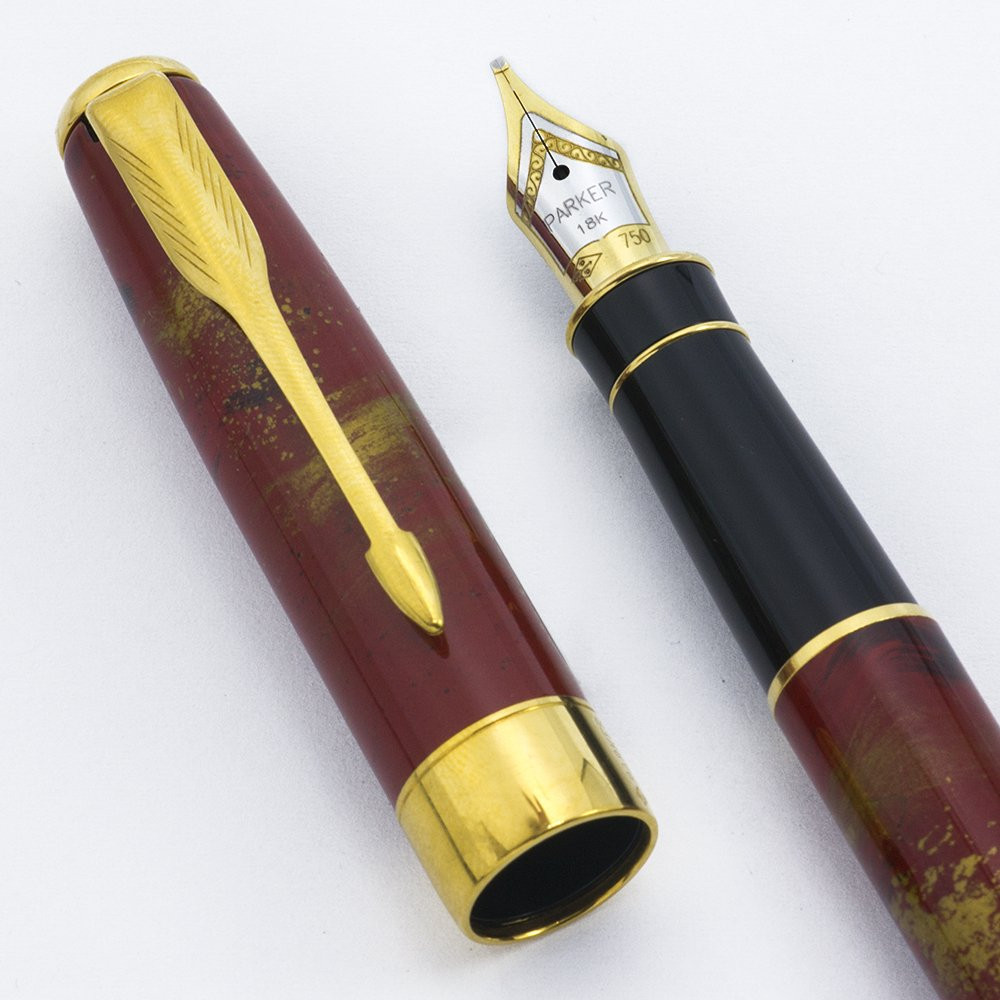 Parker Sonnet I Fountain Pen - Chinese Laque Red, 18k Stub Nib