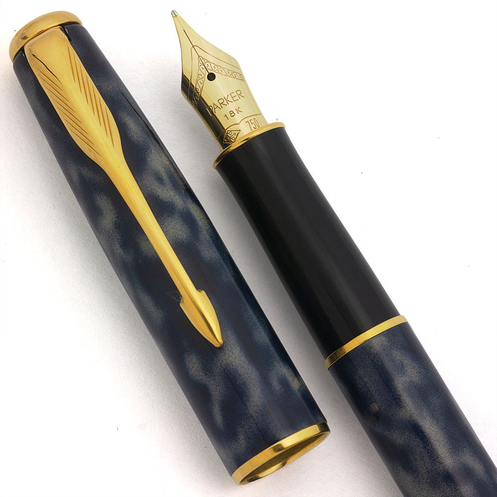 Parker Sonnet Fountain Pen (France, 1995) - Laque Indigo, Gold