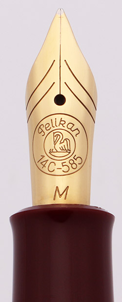 Pelikan M250 Fountain Pen (1997-2005) - Burgundy w Gold Trim