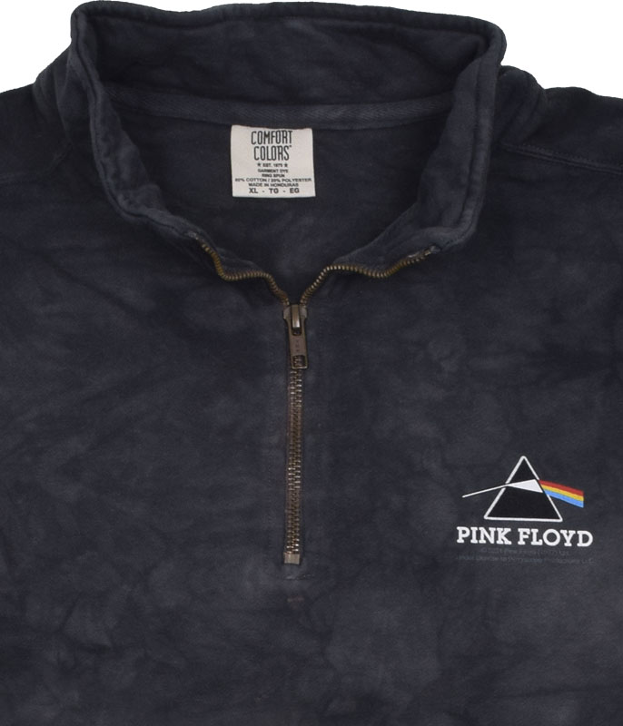 Pink Floyd Dark Side ¼ Zip Pullover Comfort Colors Tie-Dye