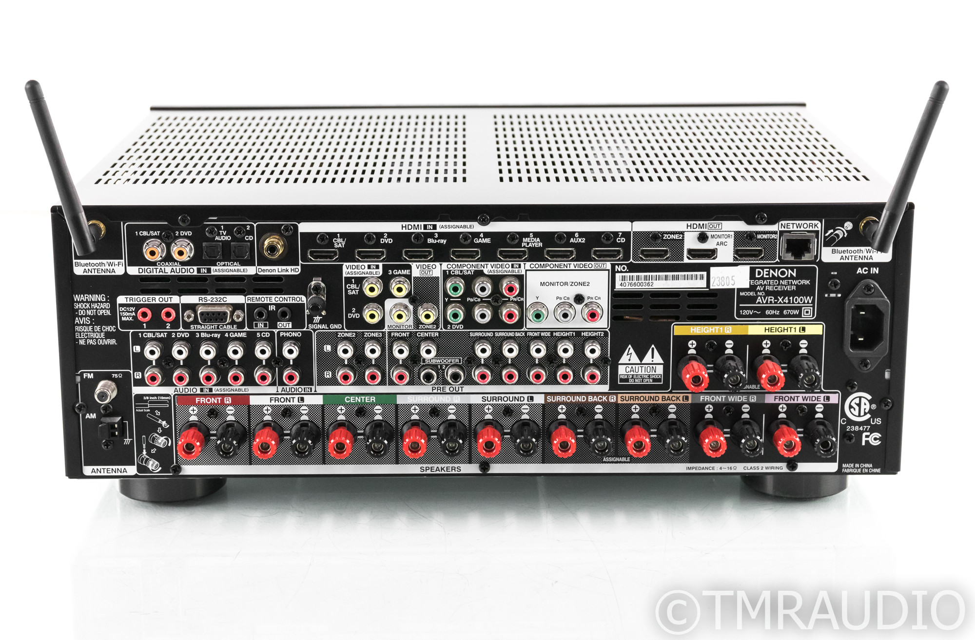 Denon AVR-X4100W 7.2 Channel Home Theater Receiver