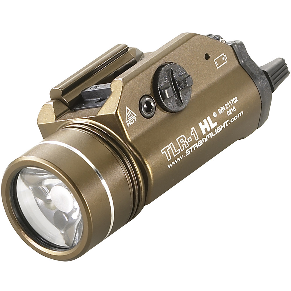 Streamlight TLR-1 HL Weapon Light, Flat Dark Earth Brown