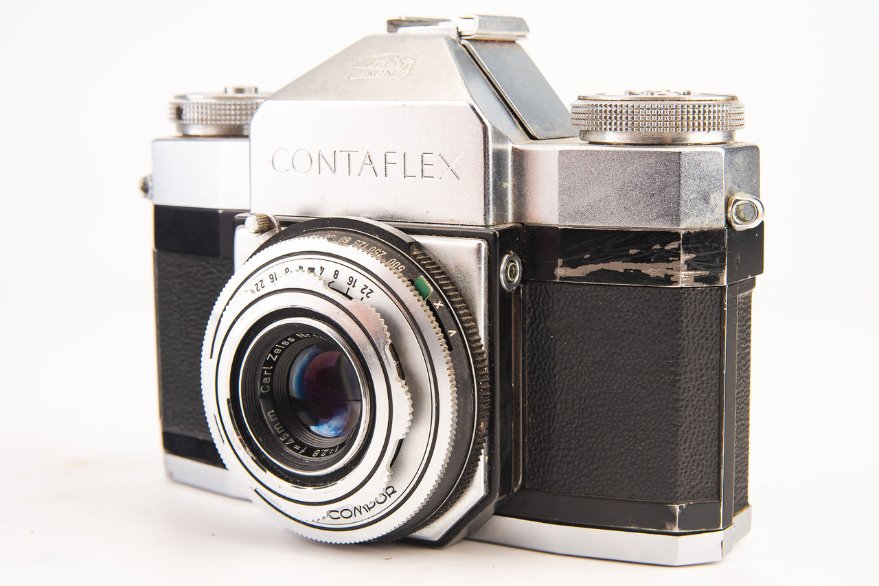 Zeiss Ikon Contaflex II 35mm SLR Film Camera with Tessar 45mm f