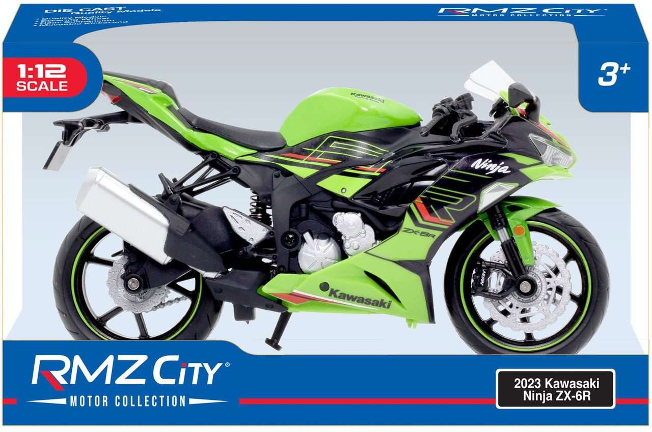 1/12 2023 Kawasaki Ninja ZX-6R Green Diecast Finished Model