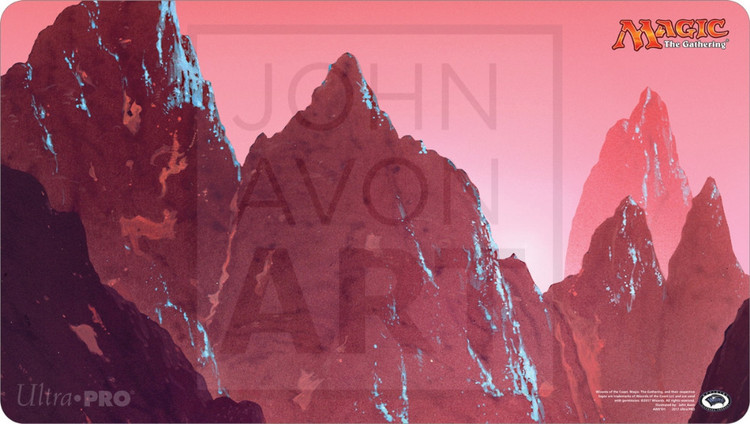 MTG 山 John Avon サイン入り プレイマット MTG 山 John Avon サイン