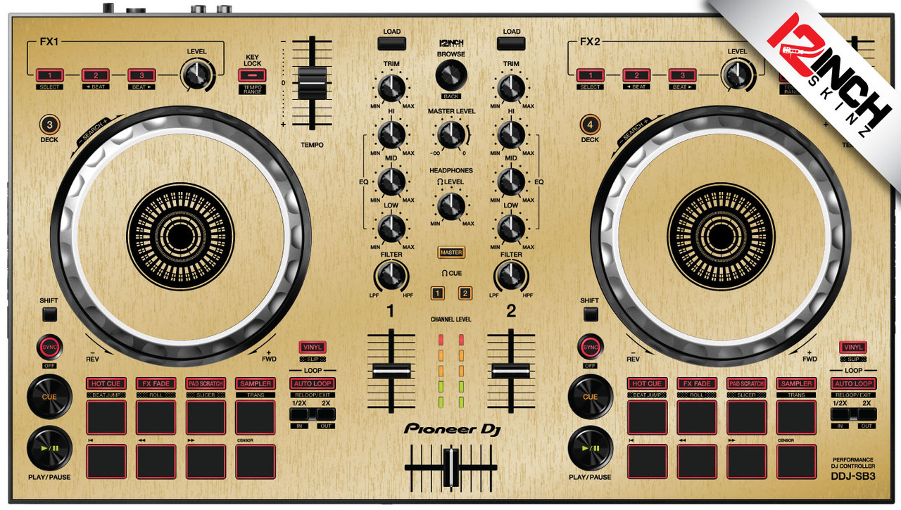 Pioneer DDJ-SB3 Skinz - Metallics - 12inchSkinz