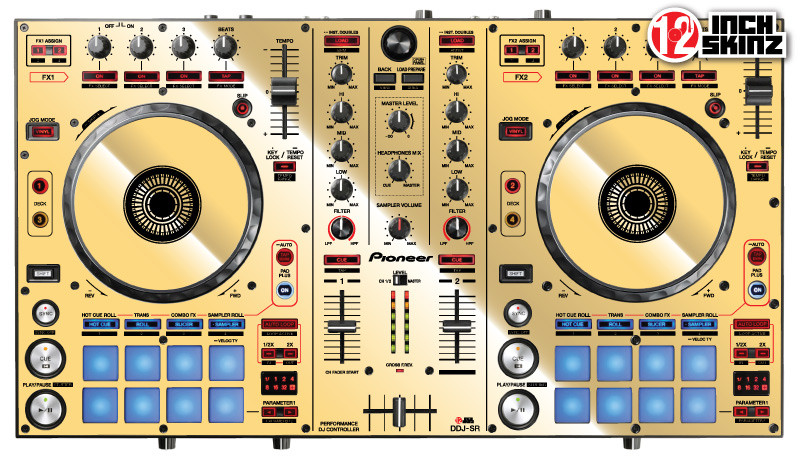 Pioneer DDJ-SR Skinz - Metallics - 12inchSkinz