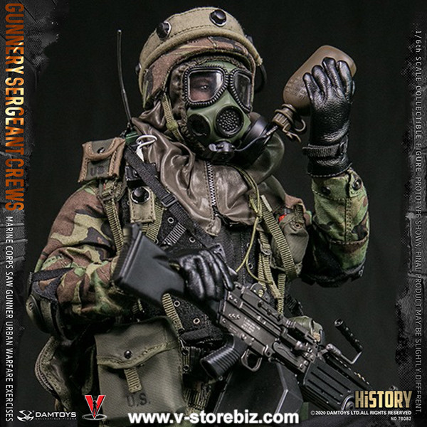 ミリタリー 1/6MARINE CORPS GUNNERY SERGEANT CRRWS DAMTOYS Gunnery