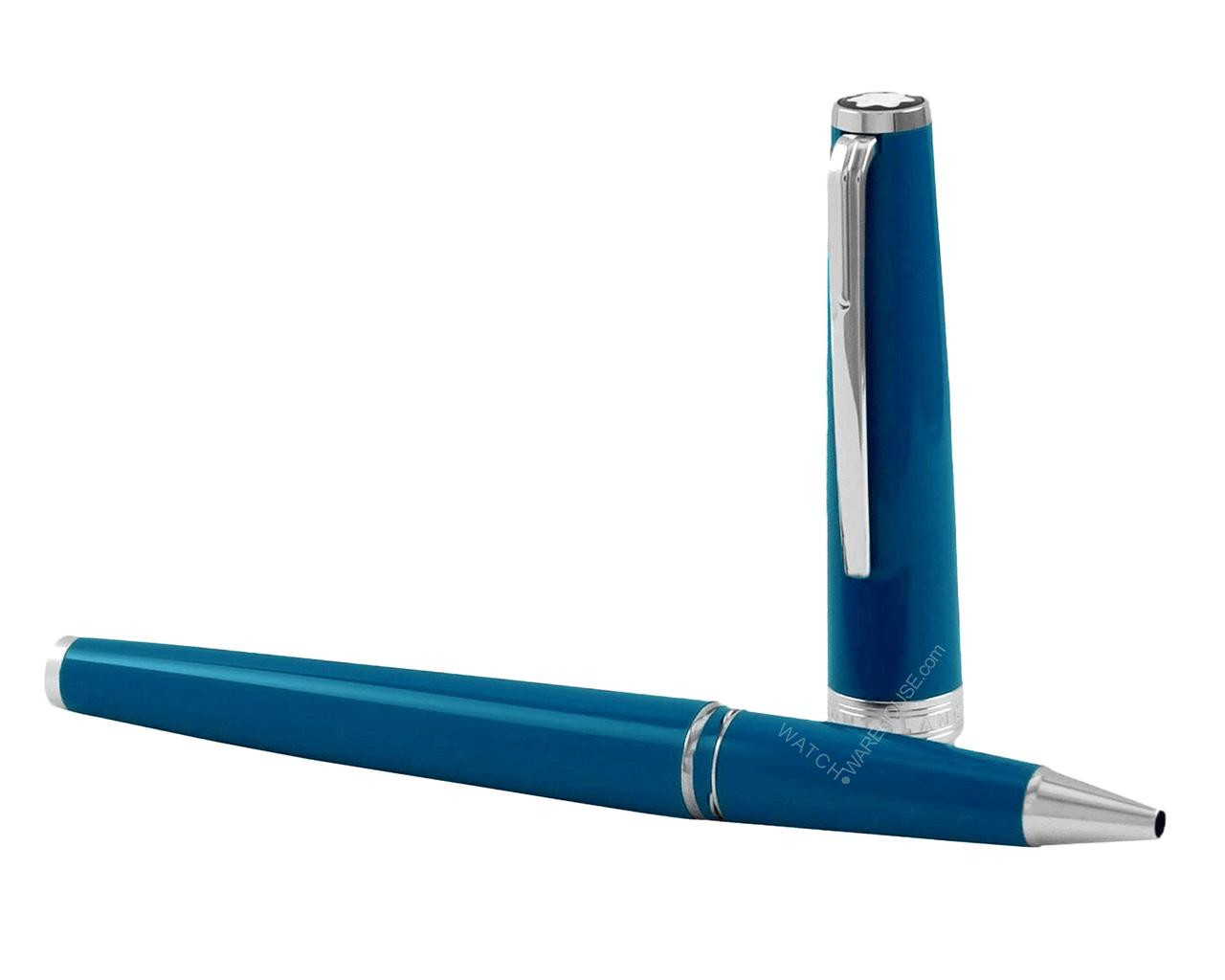 MONTBLANC PIX Petrol Blue Precious Resin Platinum-Coated