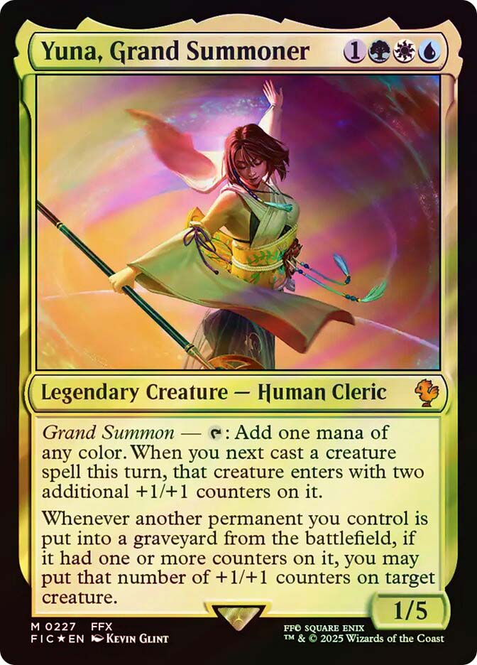 MTG 大召喚士、ユウナ コマンダーリーグ プロモ 英語版 MTG 大召喚士