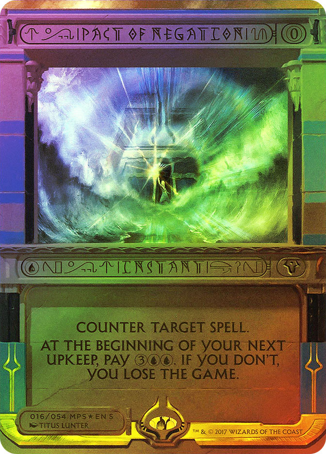 MTG 英語 【foil】 否定の契約 / Pact of Negation Pact of Negation