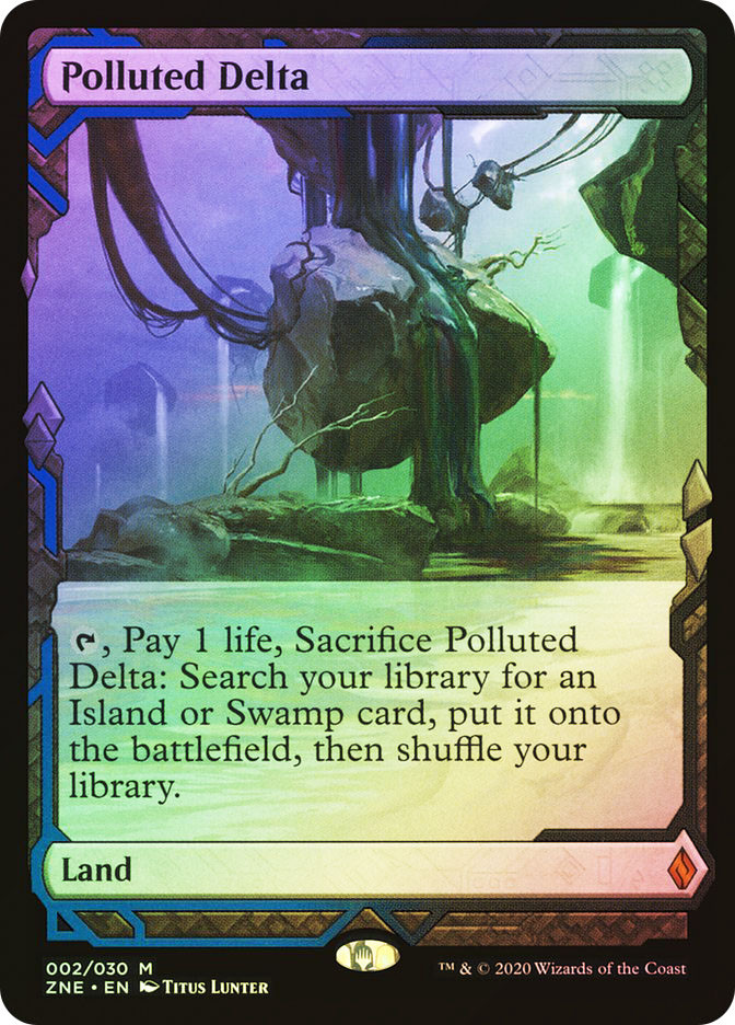 汚染された三角州⁄Polluted Delta 旧枠 日本語版 foil EX](FOIL