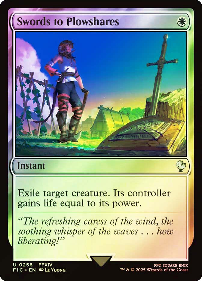 MTG&FFTCG 大会 プロモ 剣を鋤に アルフィノ アリゼー 未使用 MTG】剣