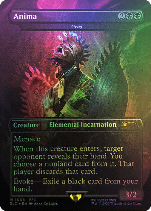 Foil】(7006)アニマ(悲嘆) SecretLair FF Anima Grief FOIL BORDERLESS